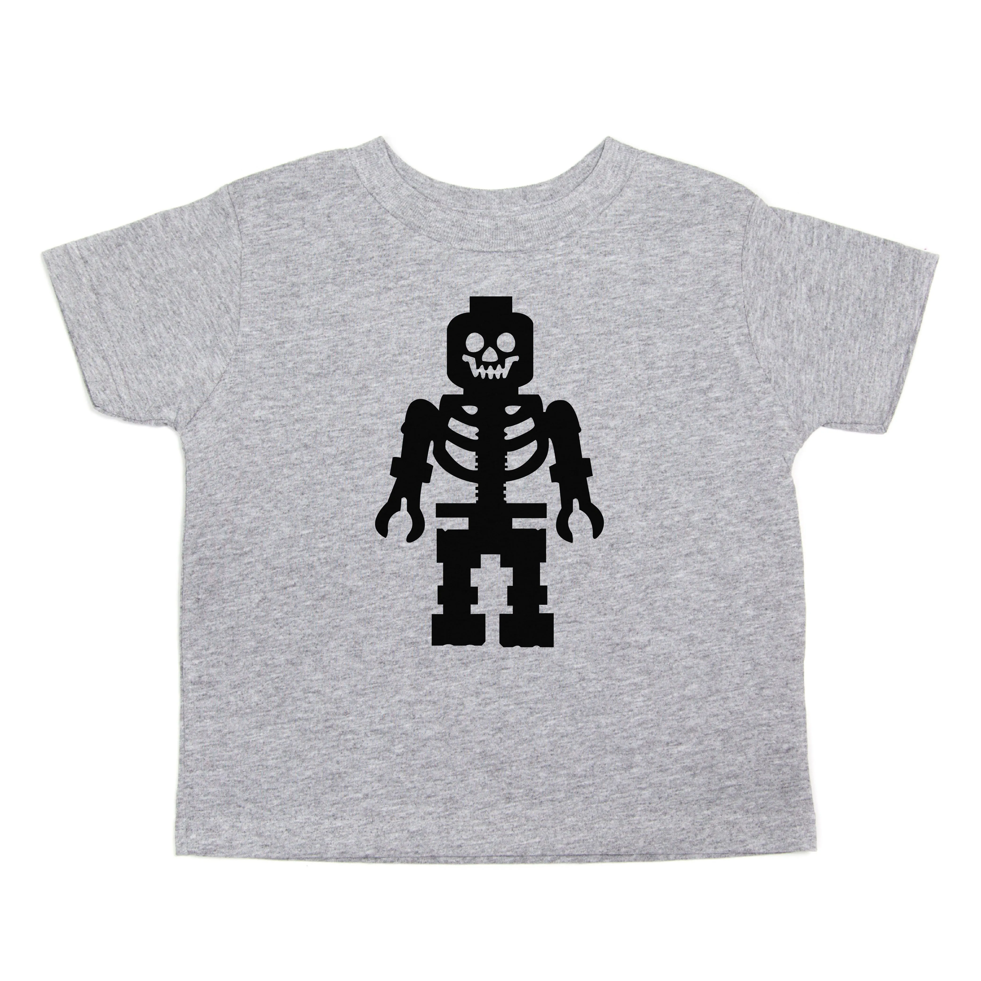 Lego Man Skeleton Toddler Short Sleeve T-Shirt