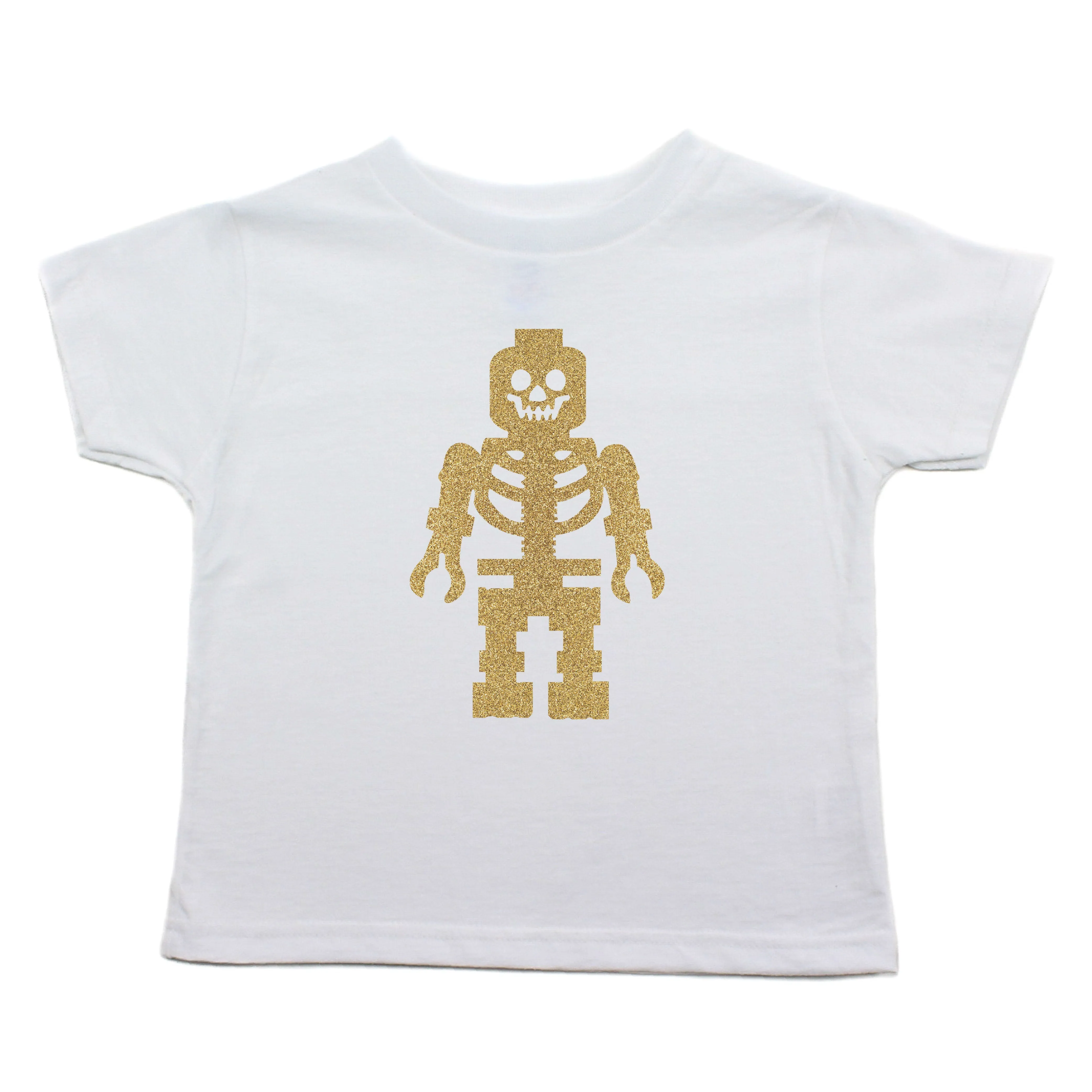 Lego Man Skeleton Toddler Short Sleeve T-Shirt