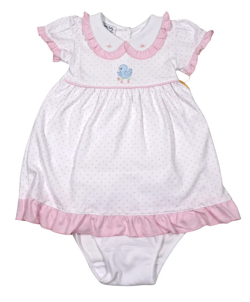 Magnolia Baby Vintage Blue Bird Dress Set