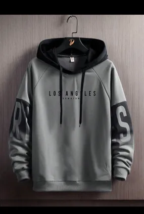 Mens imported Colourblock casual drawstring Hoodie