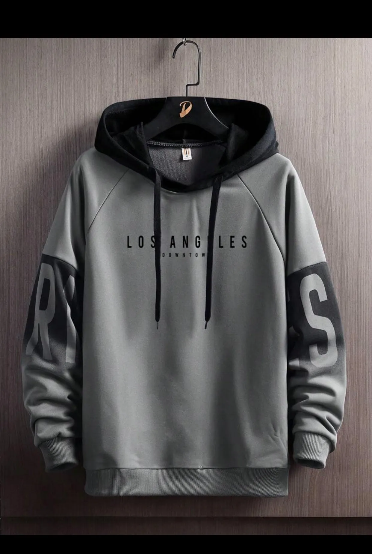 Mens imported Colourblock casual drawstring Hoodie