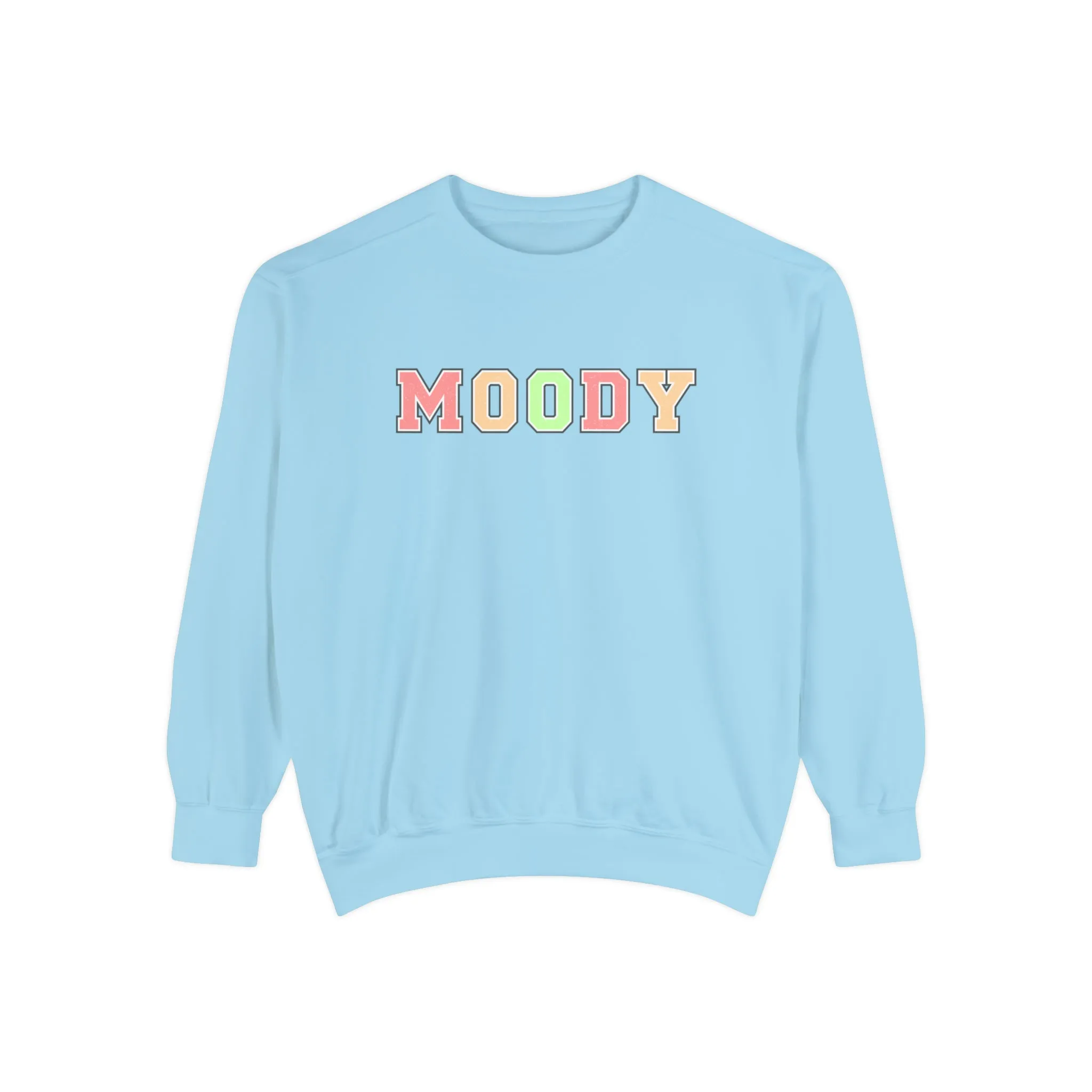 Moody Magic: Women's Comfort Color Sweatshirt for Cozy and Trendy Vibes