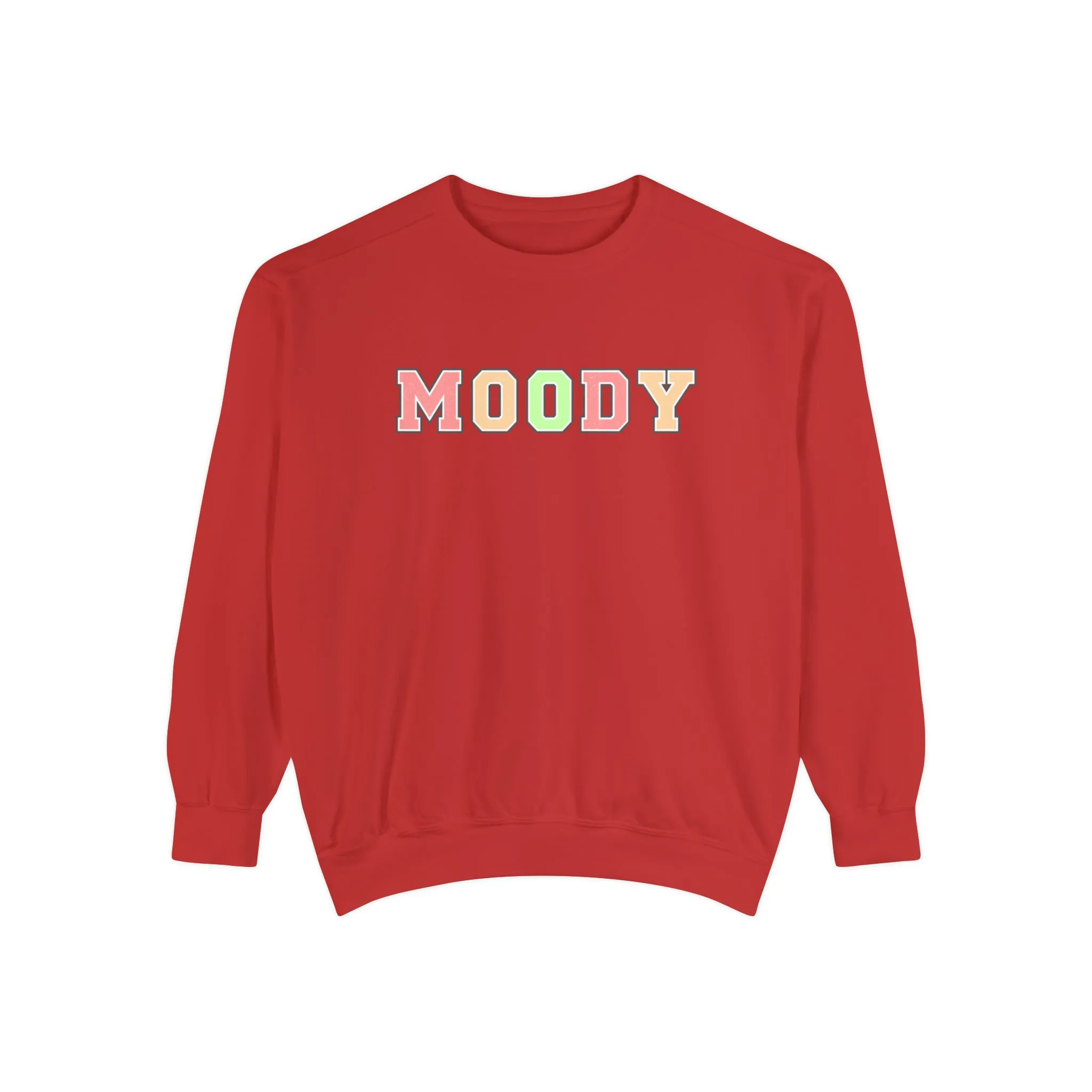 Moody Magic: Women's Comfort Color Sweatshirt for Cozy and Trendy Vibes