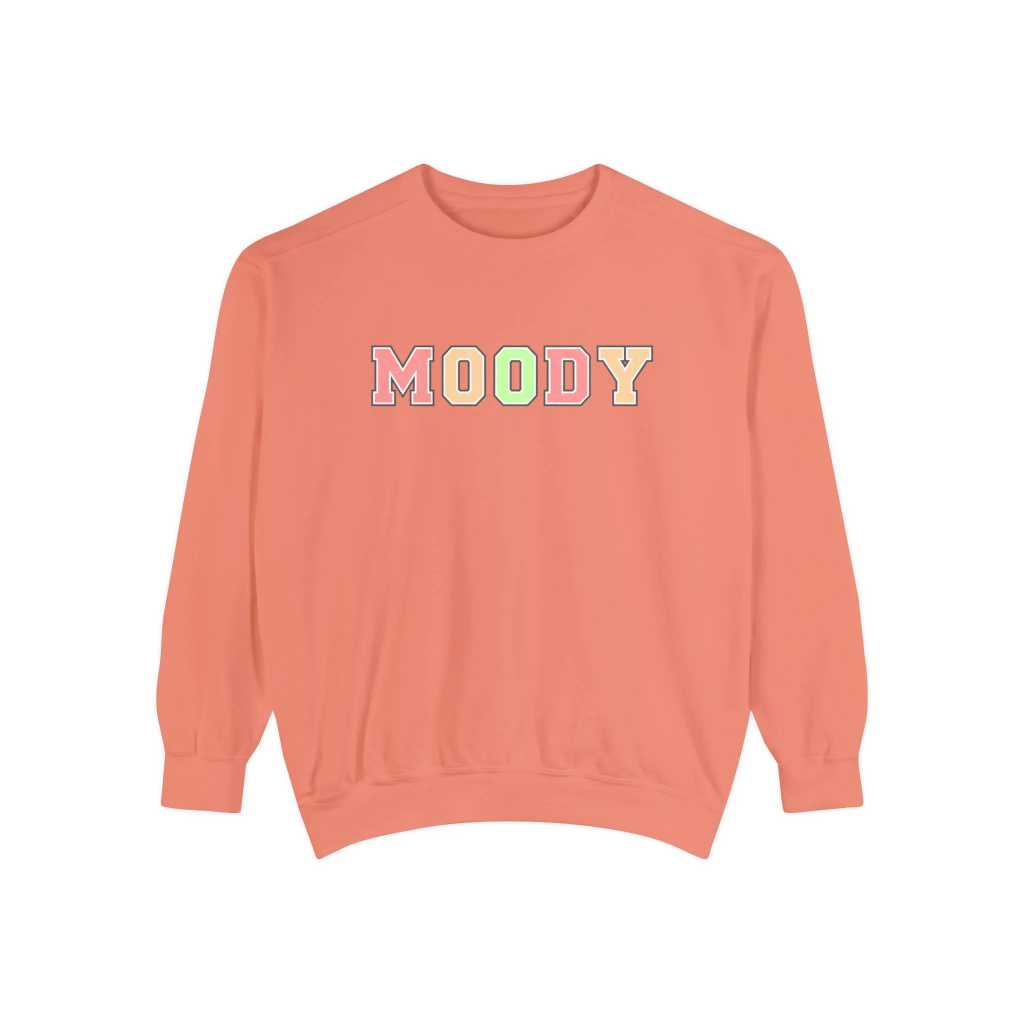 Moody Magic: Women's Comfort Color Sweatshirt for Cozy and Trendy Vibes