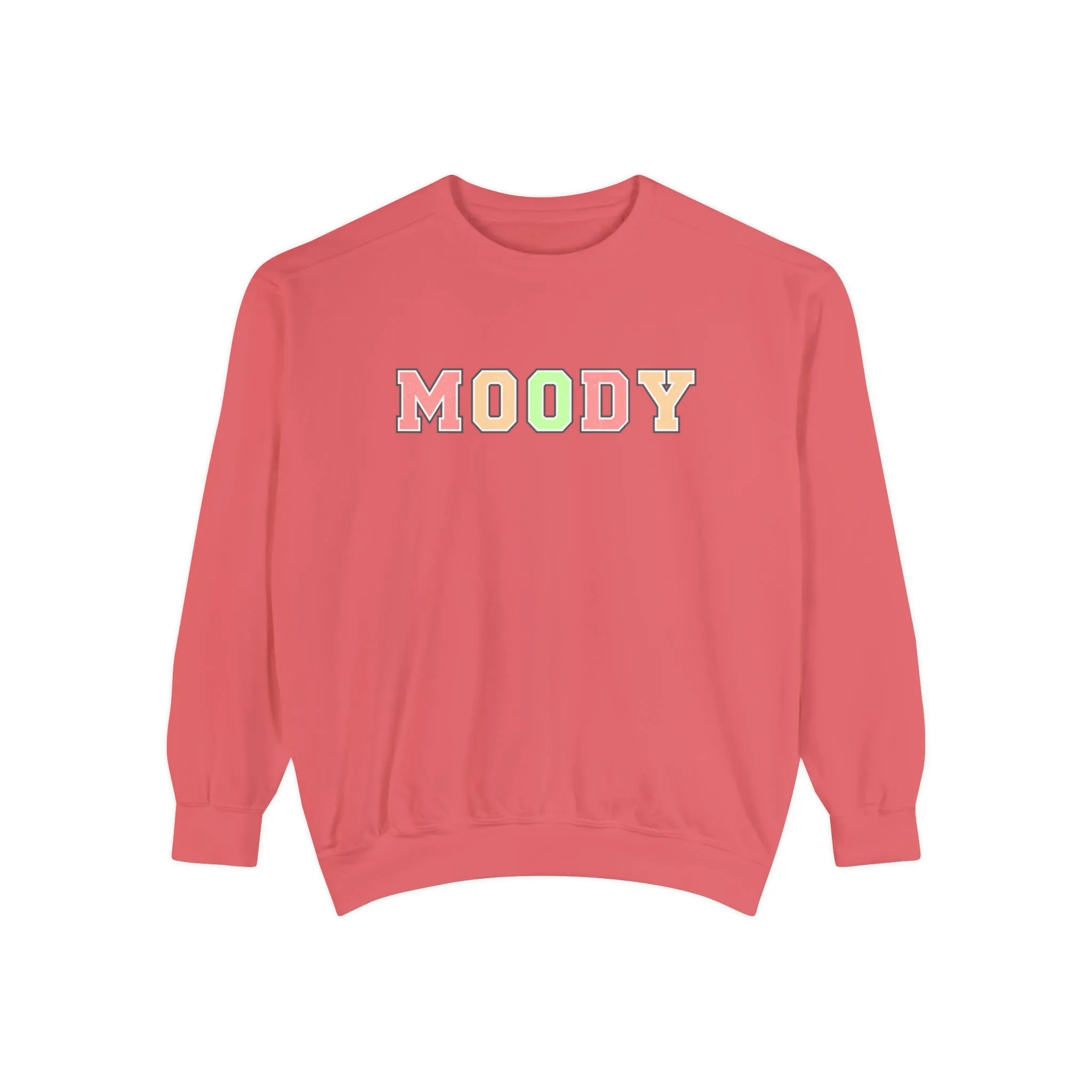 Moody Magic: Women's Comfort Color Sweatshirt for Cozy and Trendy Vibes