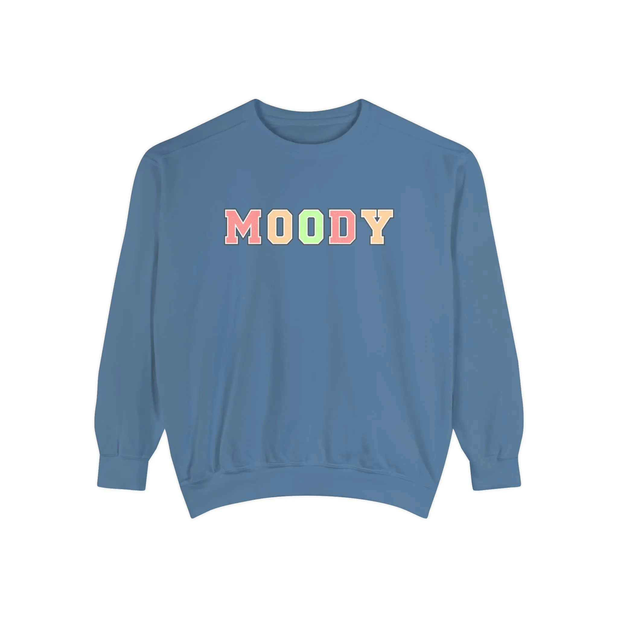 Moody Magic: Women's Comfort Color Sweatshirt for Cozy and Trendy Vibes
