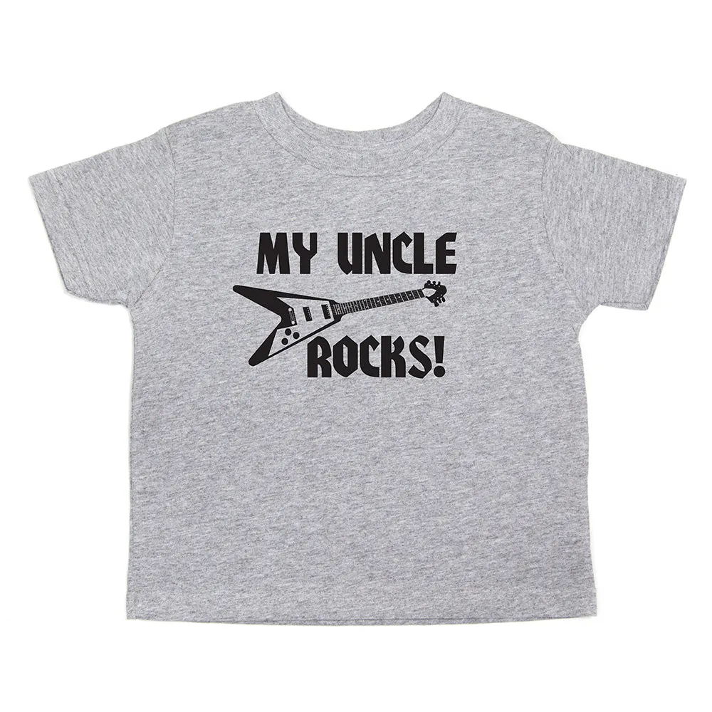 My Uncle Rocks Toddler Short Sleeve T-Shirt