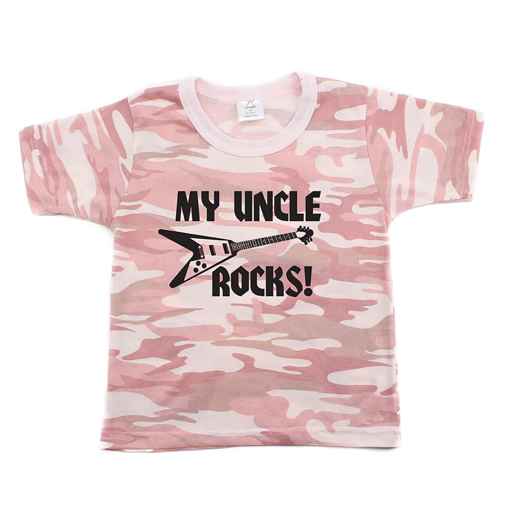 My Uncle Rocks Toddler Short Sleeve T-Shirt