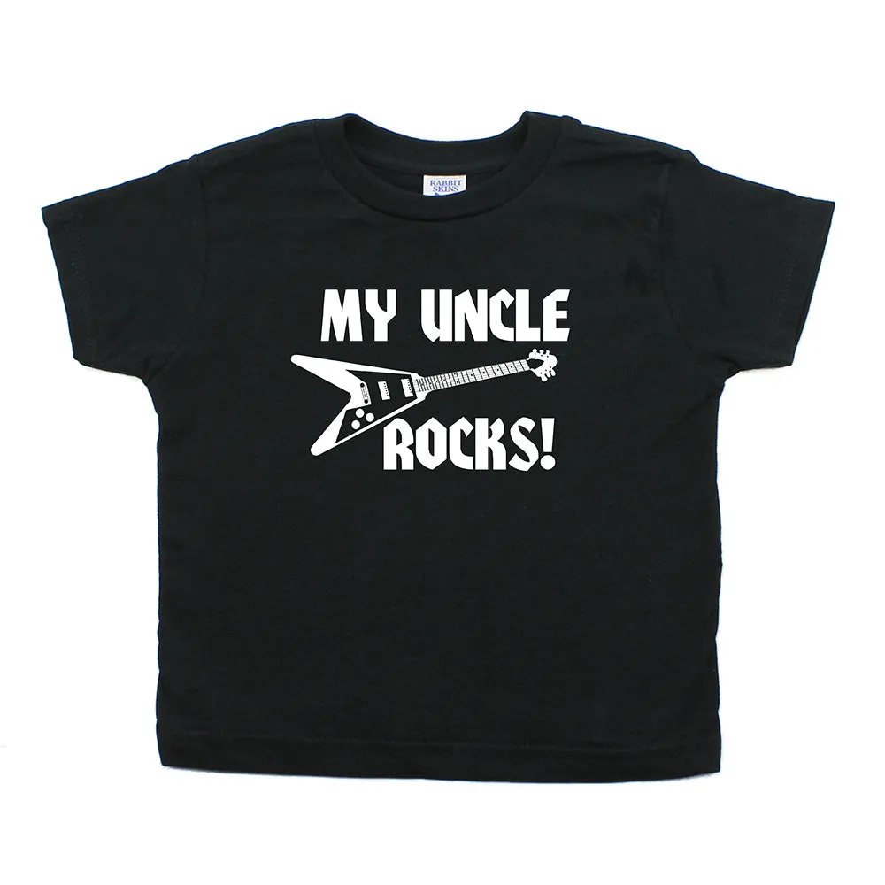 My Uncle Rocks Toddler Short Sleeve T-Shirt