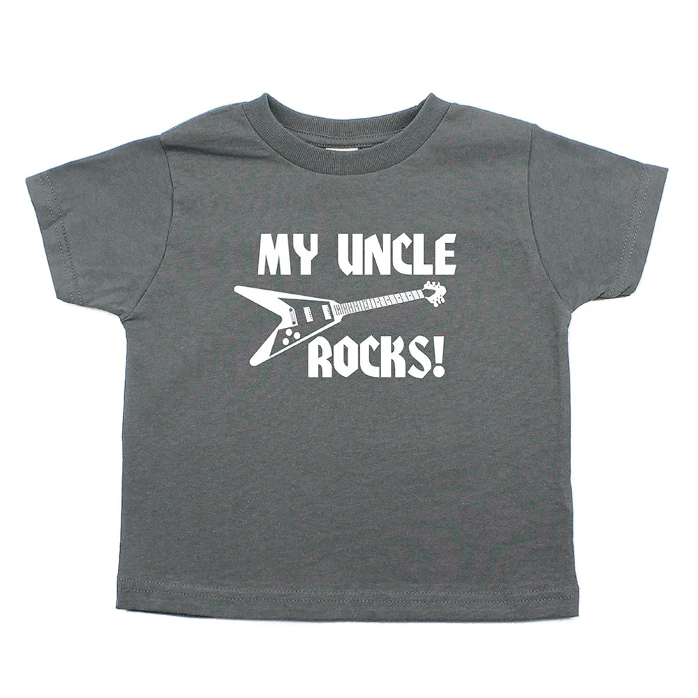 My Uncle Rocks Toddler Short Sleeve T-Shirt