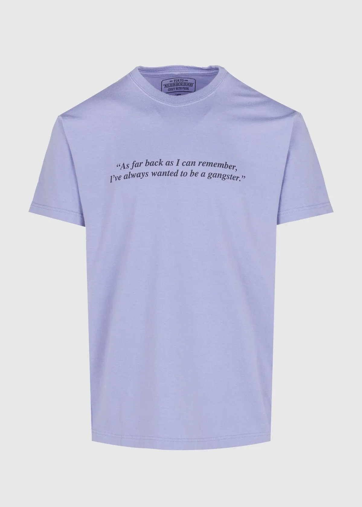 NEIGHBORHOOD: FELLAS SS TEE [PURPLE]