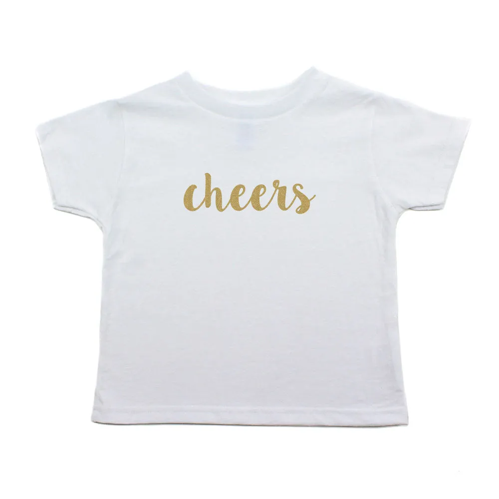 New Years Cheers Toddler Short Sleeve 100% Cotton T-Shirt