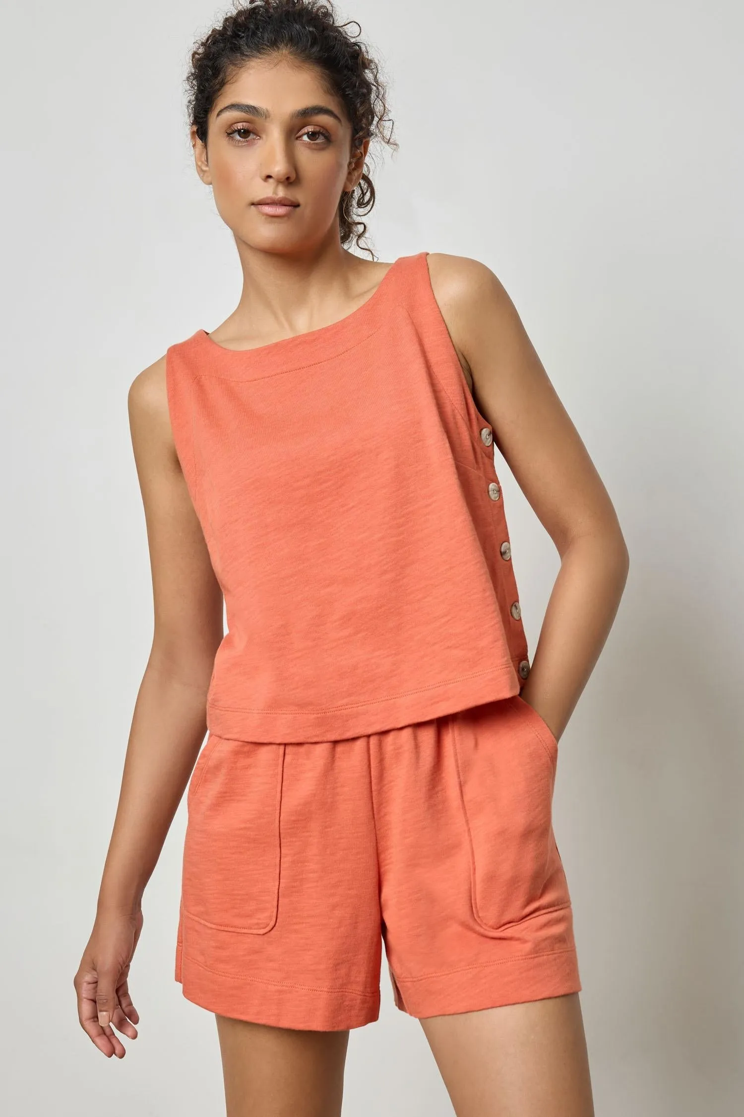 Pull on Pocket Short - Terracotta