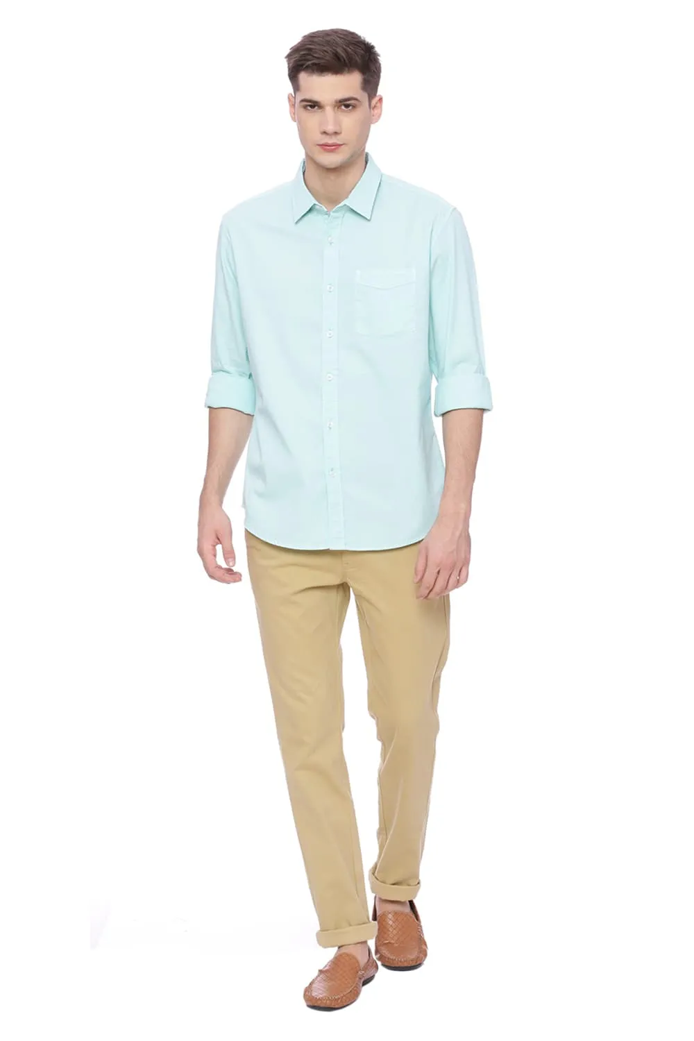 Slim Fit Dobby Stretch Shirt