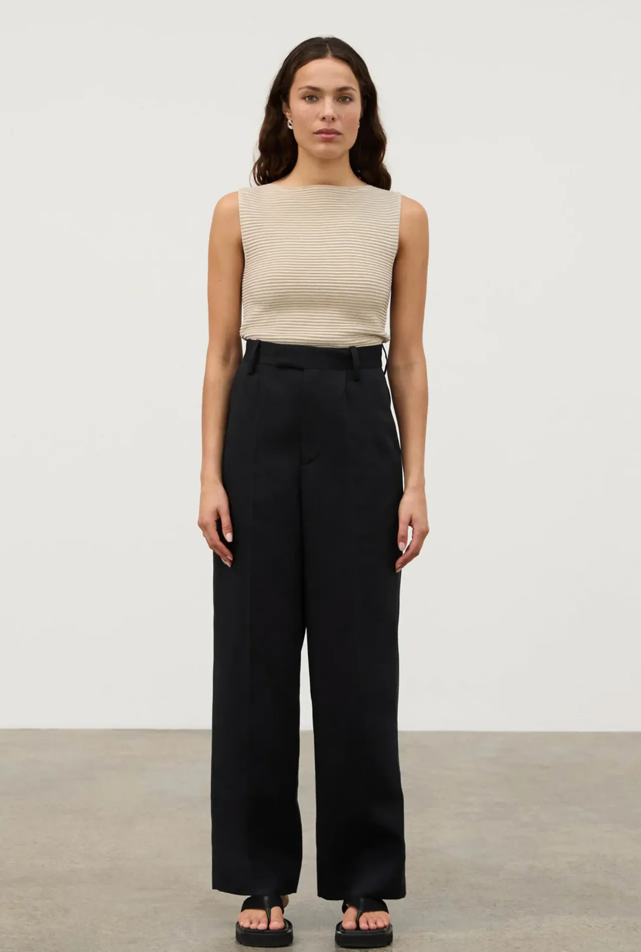TEXTURED KNIT TOP | NATURAL