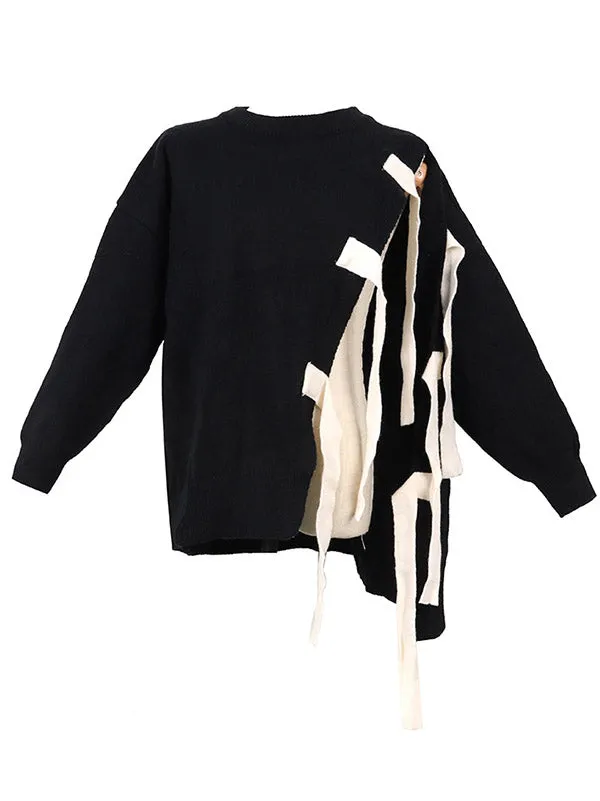xakxx Stylish Bowknot Round-Neck Knitting Sweater